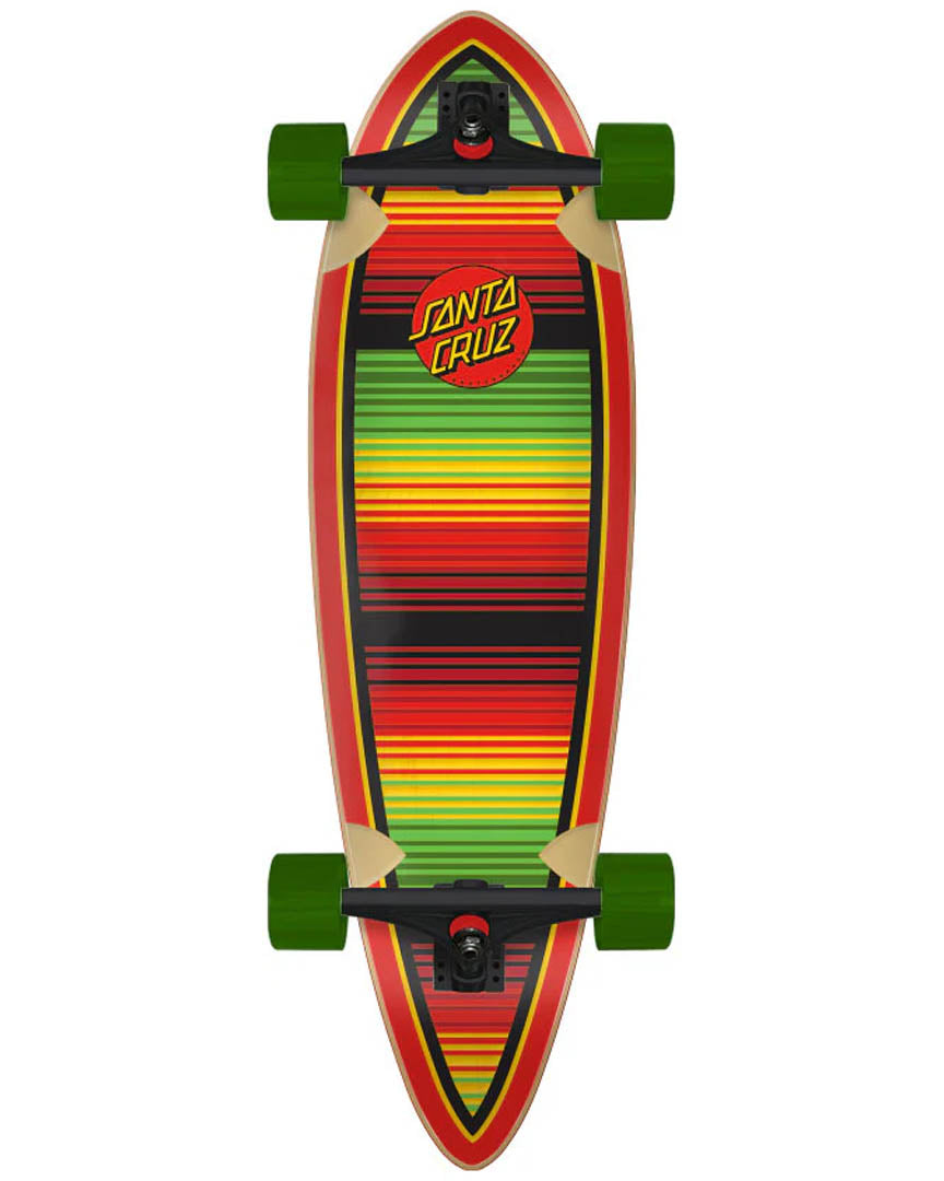 Serape Dot Pintail Complete Longboard