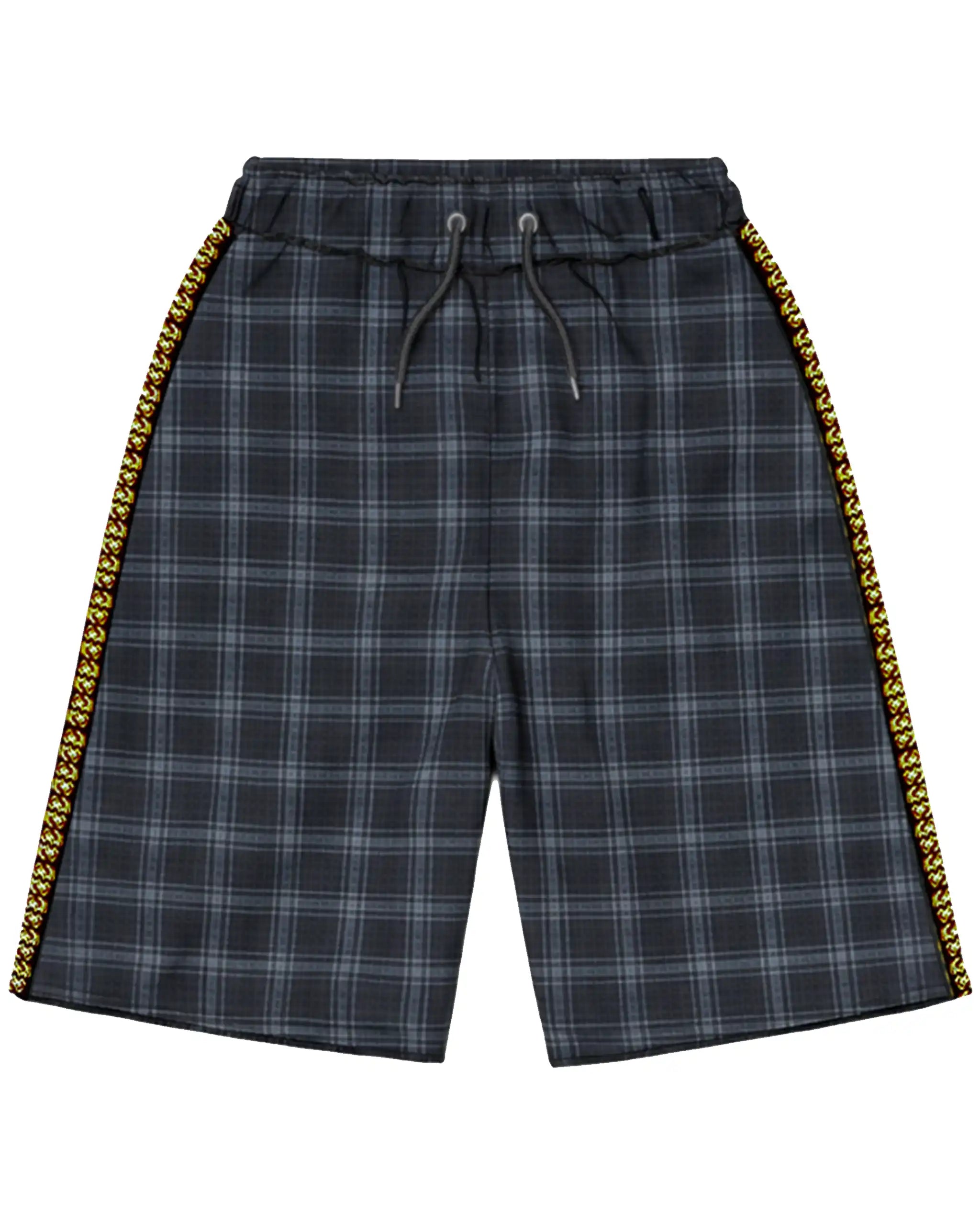 Plaid Shorts - Black