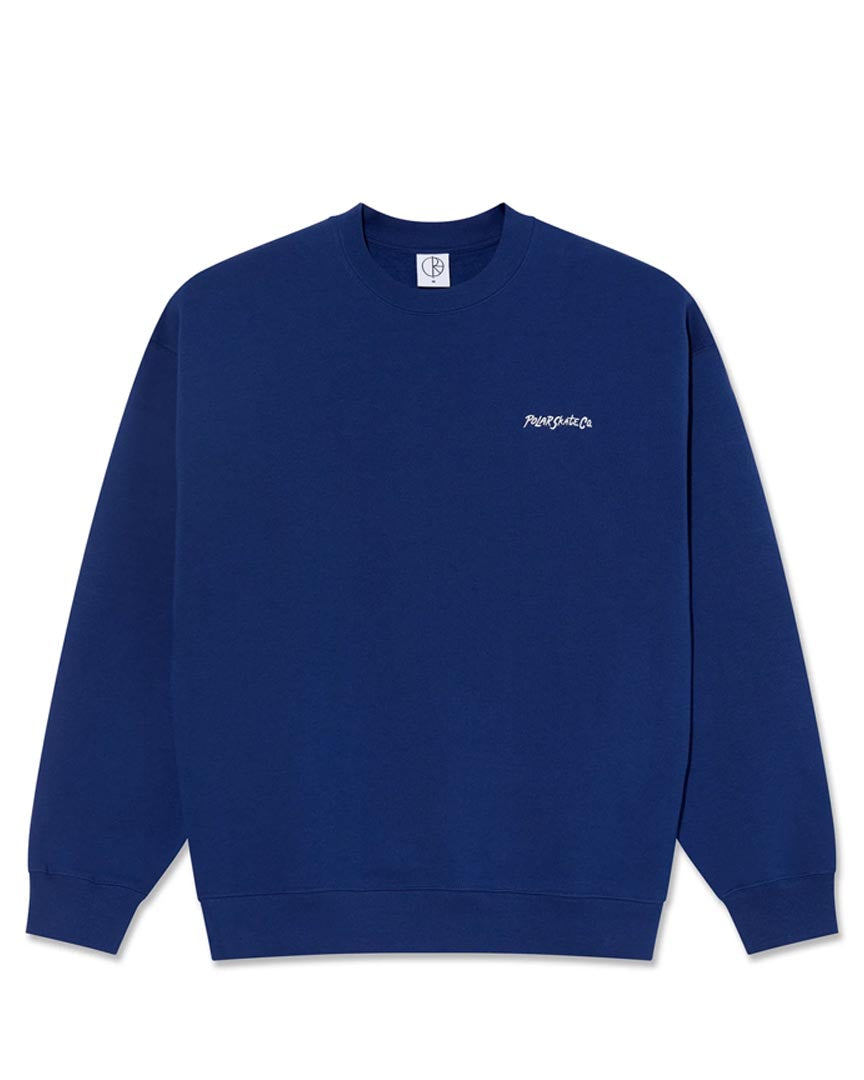 Cotton Ouaté Dave Crewneck - Deep Royal Blue