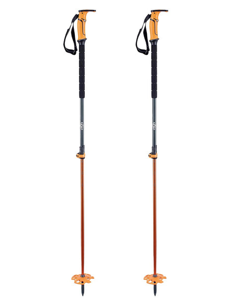 Bca Scepter Adjustable Alu Ski Poles Black/Orange – Boutique