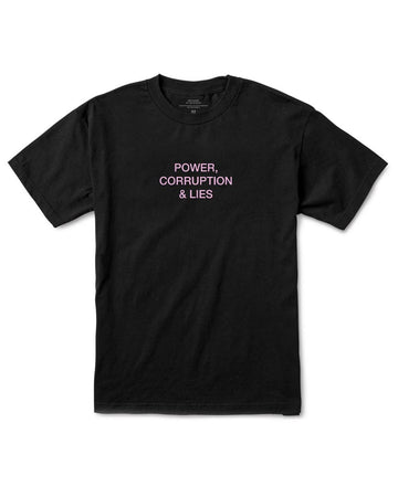 T-shirt Power, Corruption & Lies - Black