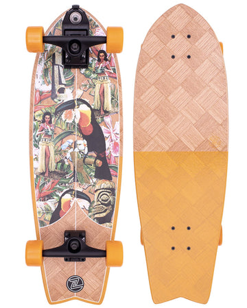 Surf Skate Banana Train Fish Complete Cruiser Skateboard