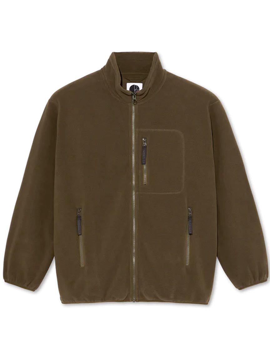 Basic Fleece Jacket - Brown