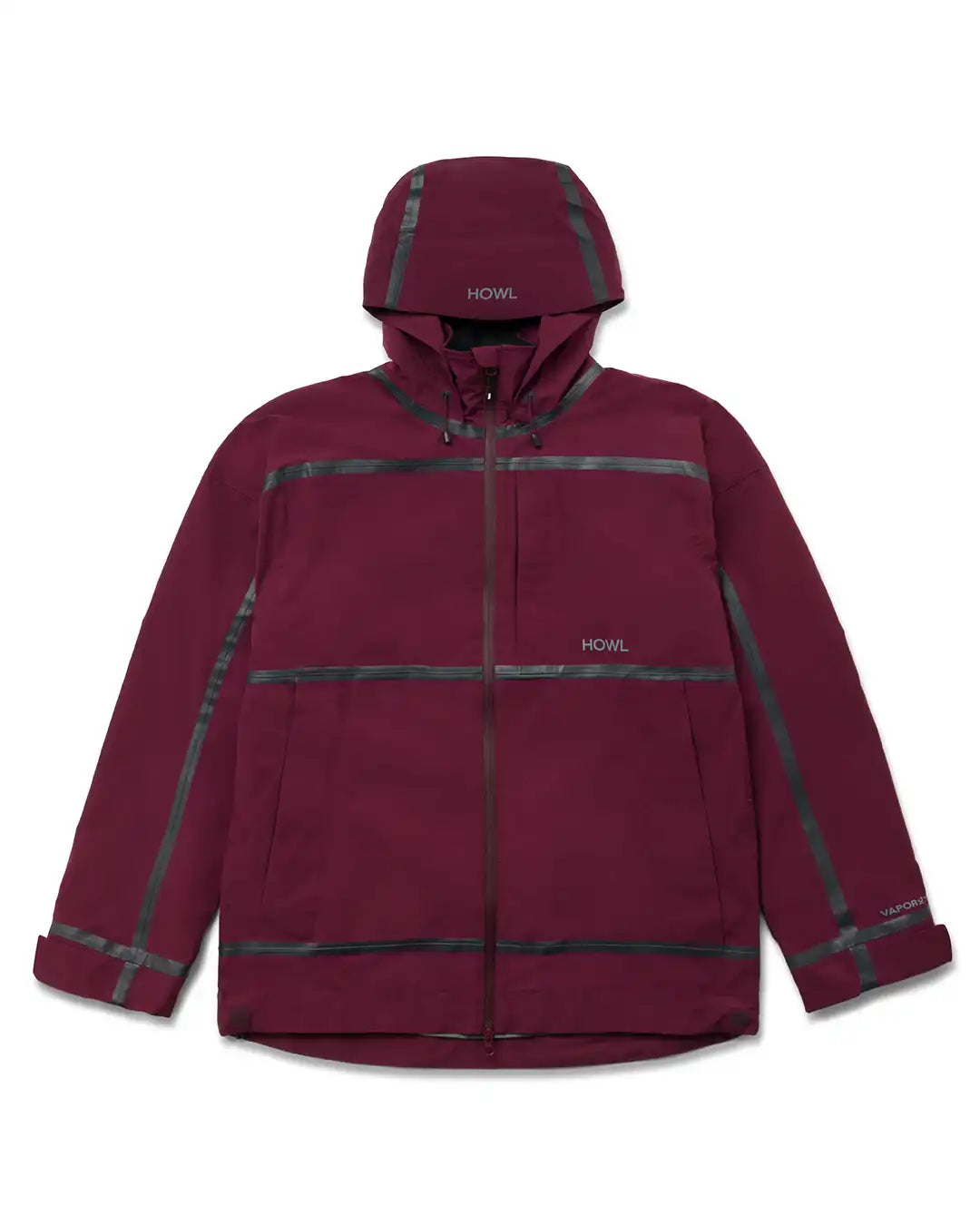 Taped Winter Jacket - Burgandy