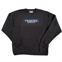 Cotton Ouaté Infinity Blue Crewneck - Black