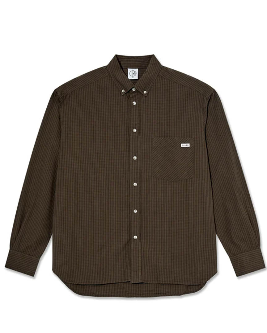 Ben Ls Poplin Shirt - Brown