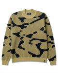 Heavy Knit Polo Sweatshirt - Black