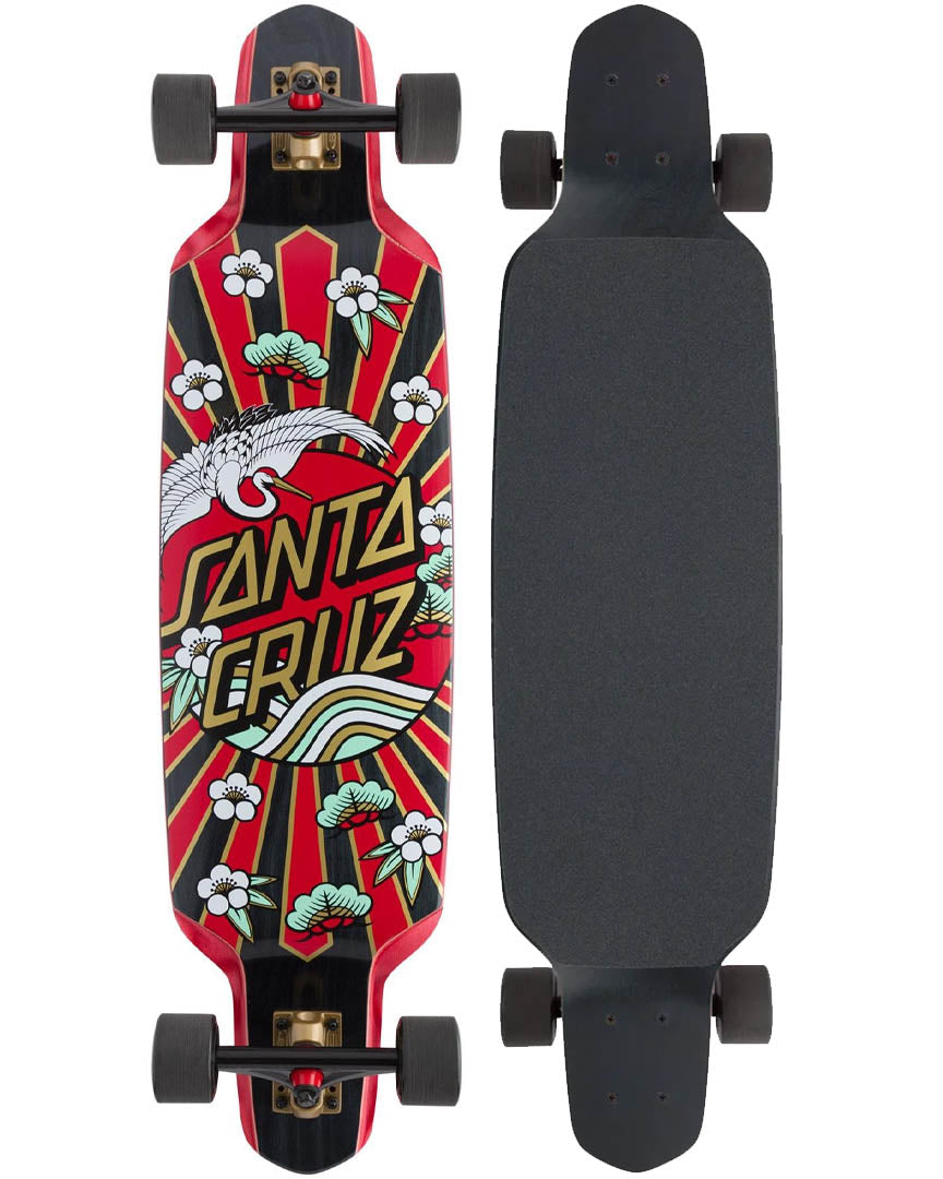 Drop Down Crane Dot Complete Longboard