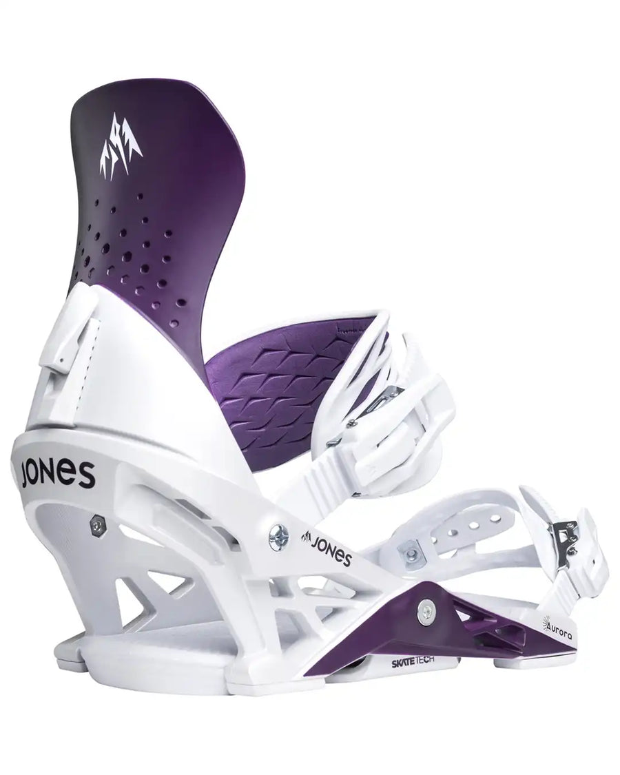Aurora Womens Snowboard Bindings - Deep Purple/White 2026