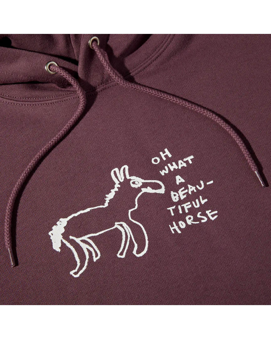 Beautiful Horse Hoodie - Plum