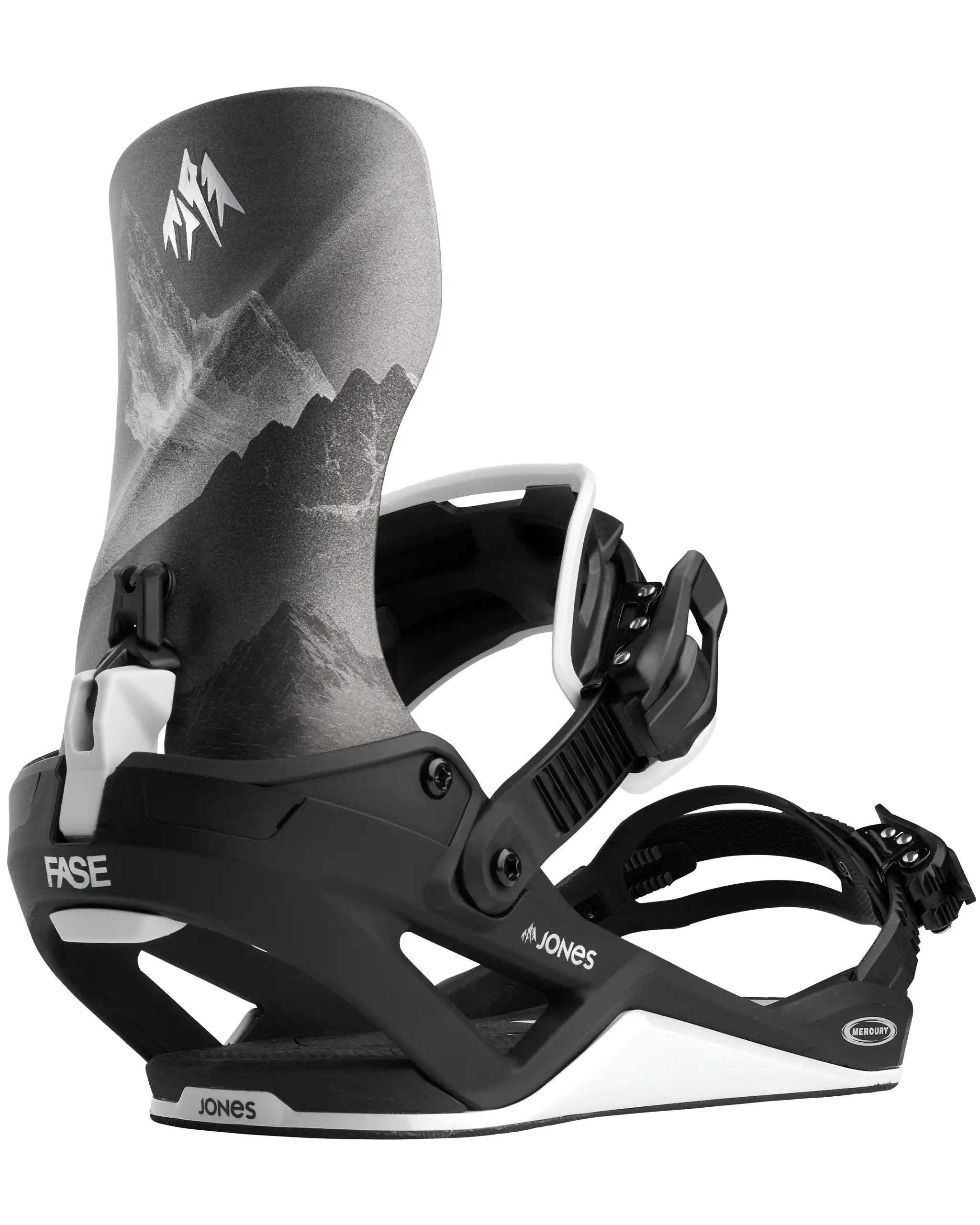 Mercury Fase Snowboard Bindings - Mtn Black/Silver 2027