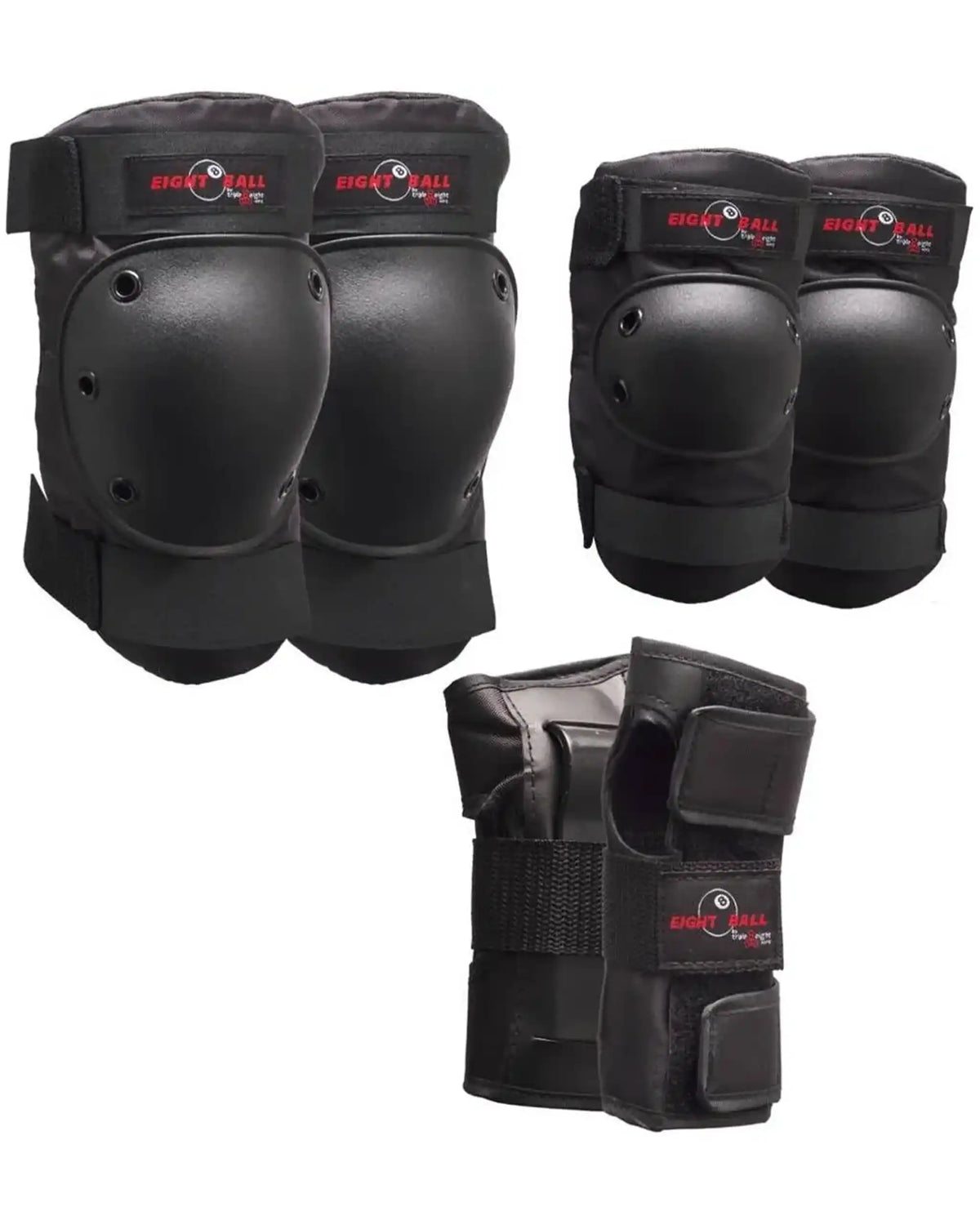 Équipement de protection Protection 3 Pack Padset - Black par EIGHT BALL