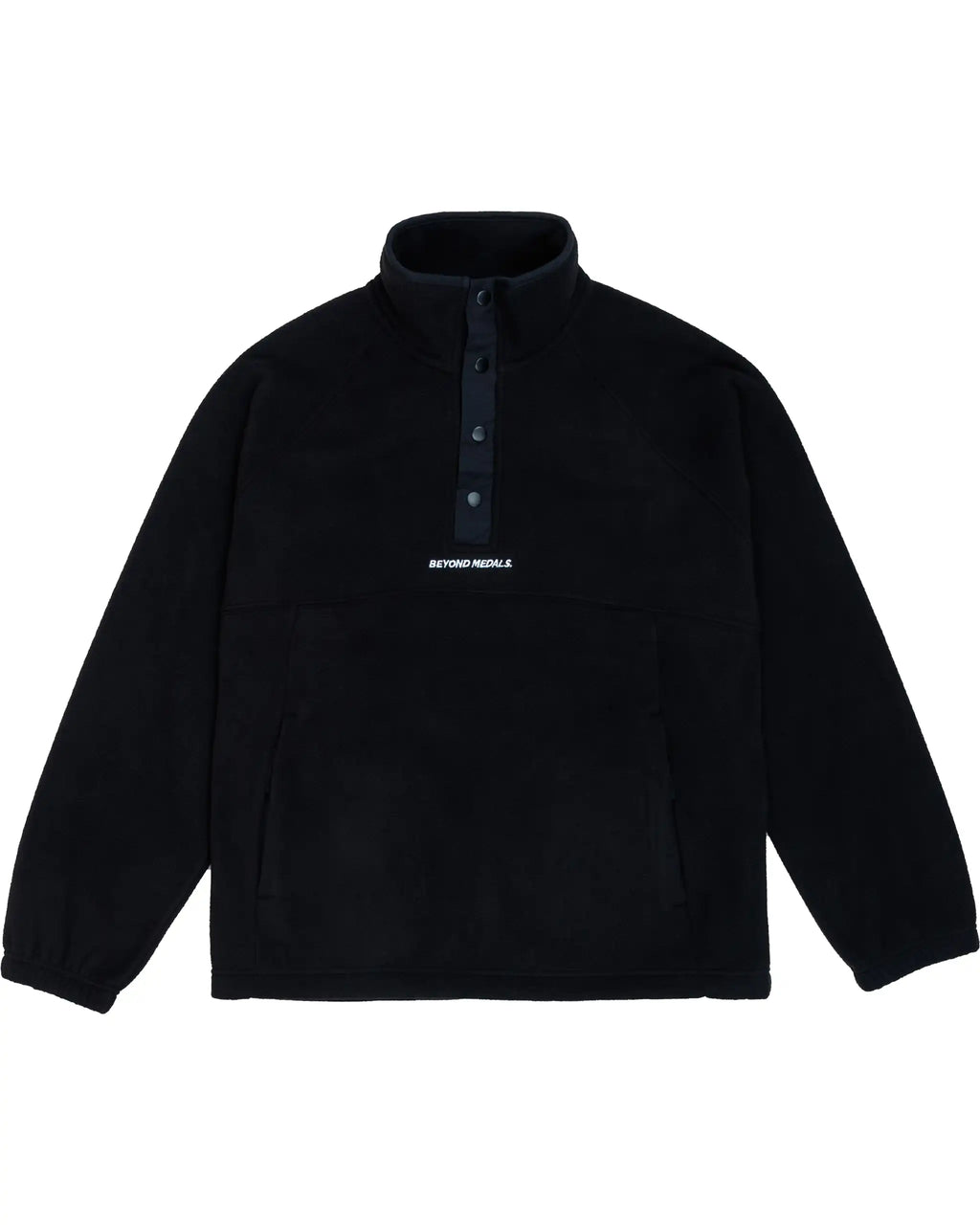 BEYOND MEDALS Half Snap Fleece Fleece - Black