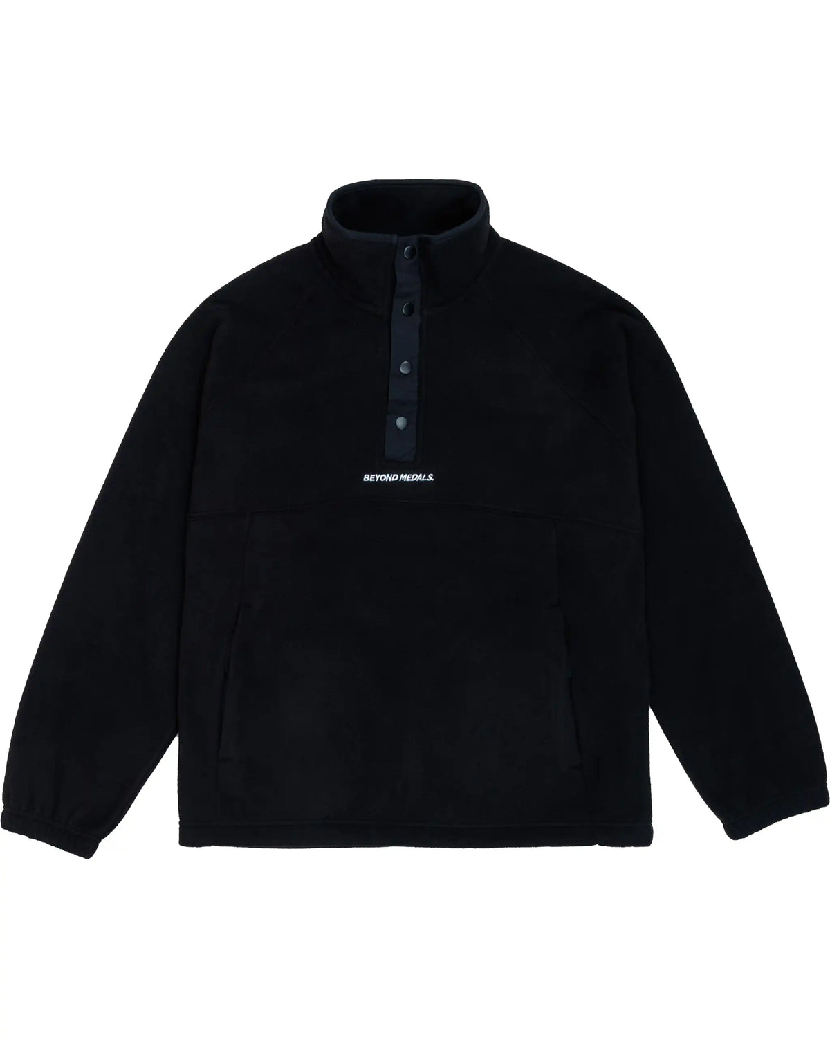 BEYOND MEDALS Half Snap Fleece Fleece - Black