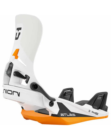 Fixation De Snowboard Atlas Step On - White/Orange 2026