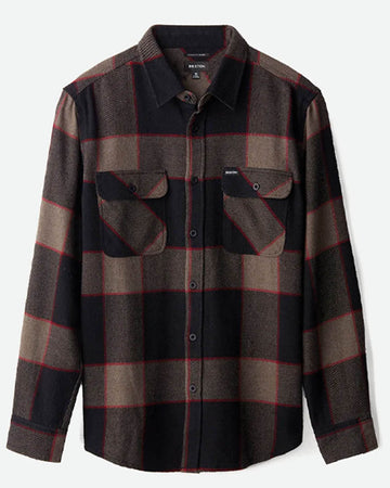 Bowery L/S Flannel Shirt - Heather Grey/Charcoal