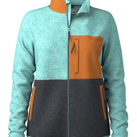 Women's Second Cut Fleece Jacket - Pacific Blue
