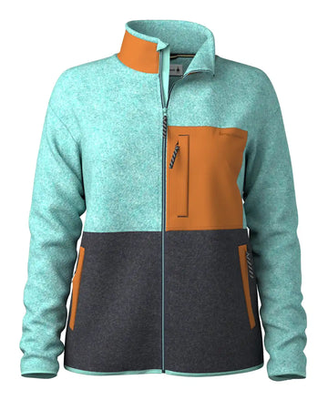 Women's Second Cut Fleece Jacket - Pacific Blue