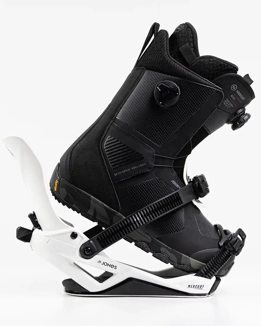 Mercury Fase Snowboard Bindings - Cloud White 2026