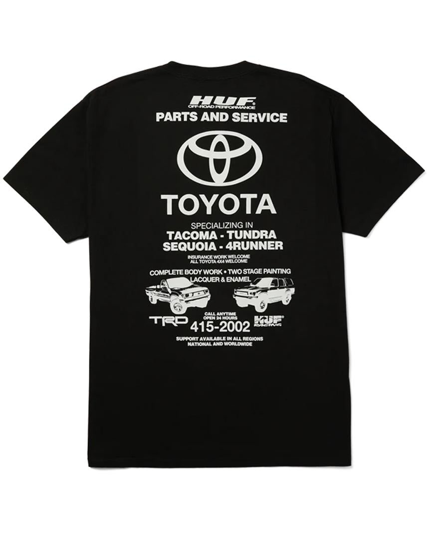 X Toyota Trd Service Department T-Shirt - Black