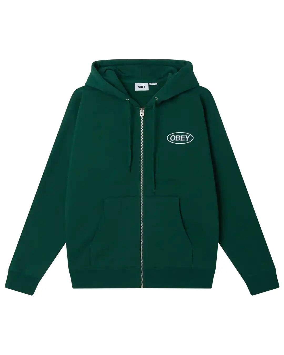 Hoodie Oval Zip - Rain Forest