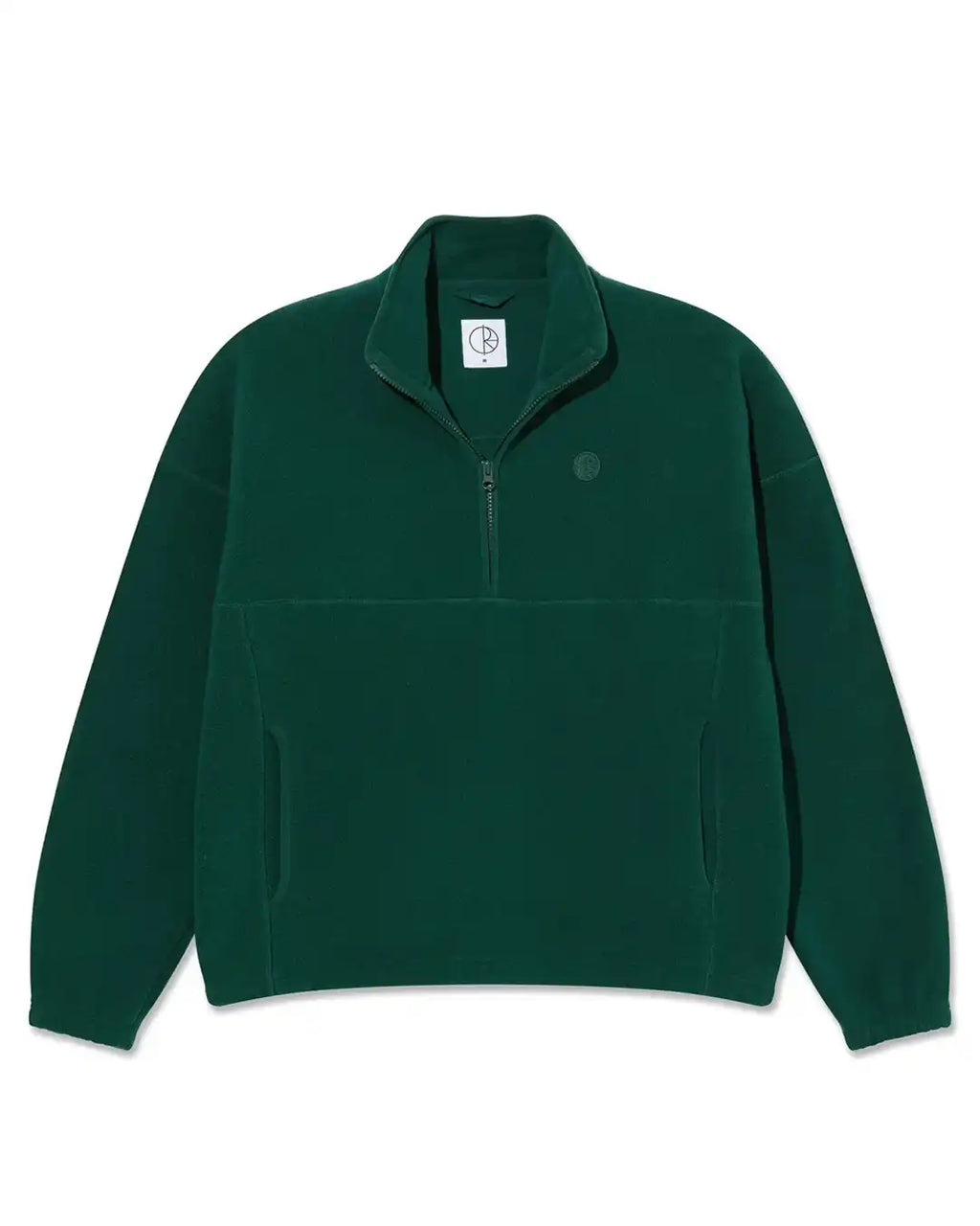 Cotton Ouaté Ivan Half Zip - Dark Emerald