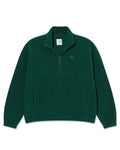 Cotton Ouaté Ivan Half Zip - Dark Emerald