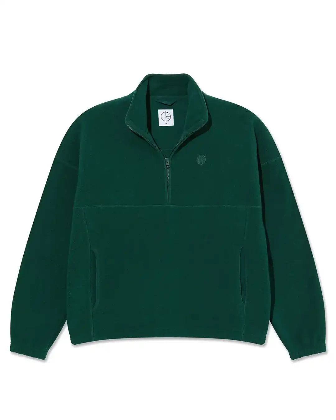 Cotton Ouaté Ivan Half Zip - Dark Emerald