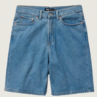 Check-5 Baggy Denim Shorts - Stonewash Blue