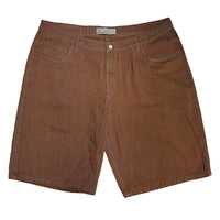 Short Wavy Jeans Shorts - Maple Syrup