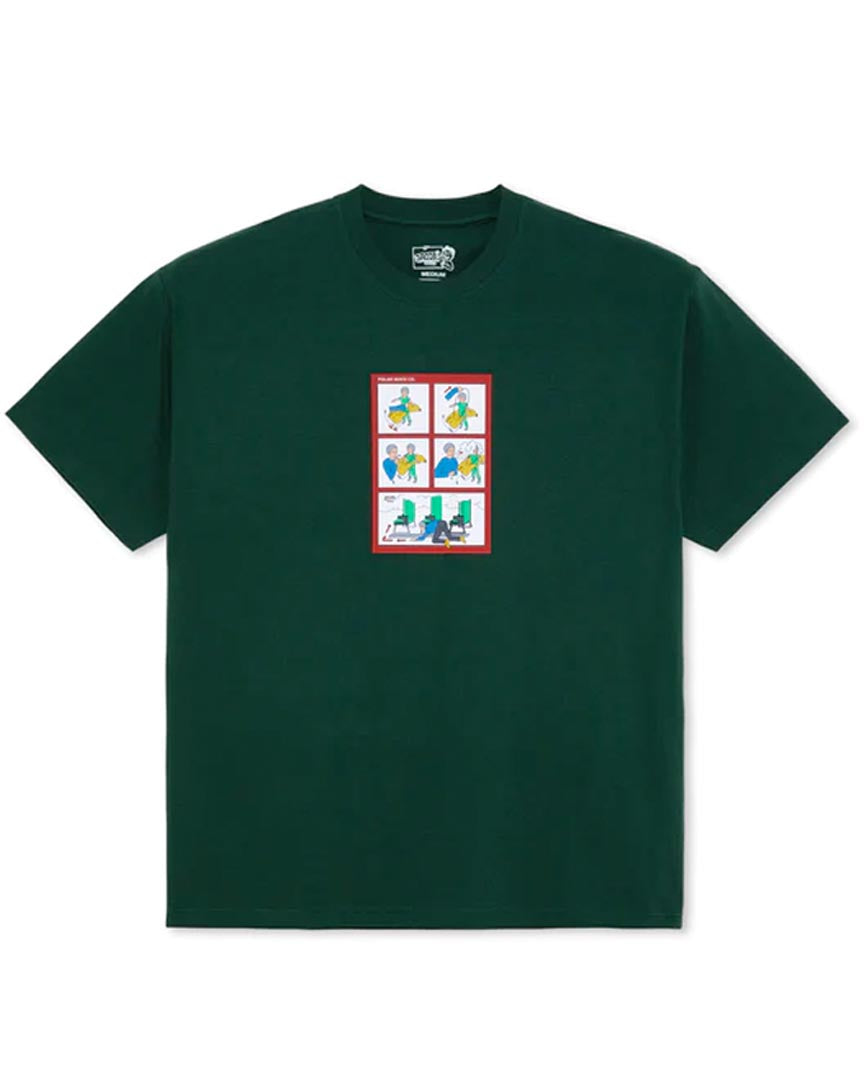 Safety On Board T-Shirt - Dark Green