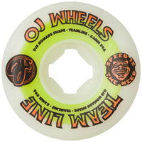 Roues De Skateboard Team Line Original White Nomads 99A - Green/Orange