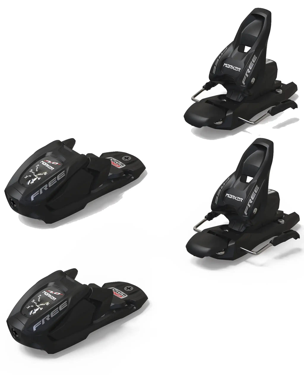 Free 7 Youth Ski Bindings - Black 2027