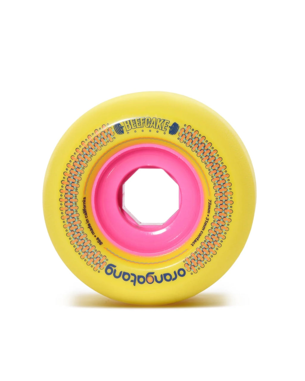 Beefcake Longboard Wheels - Yellow