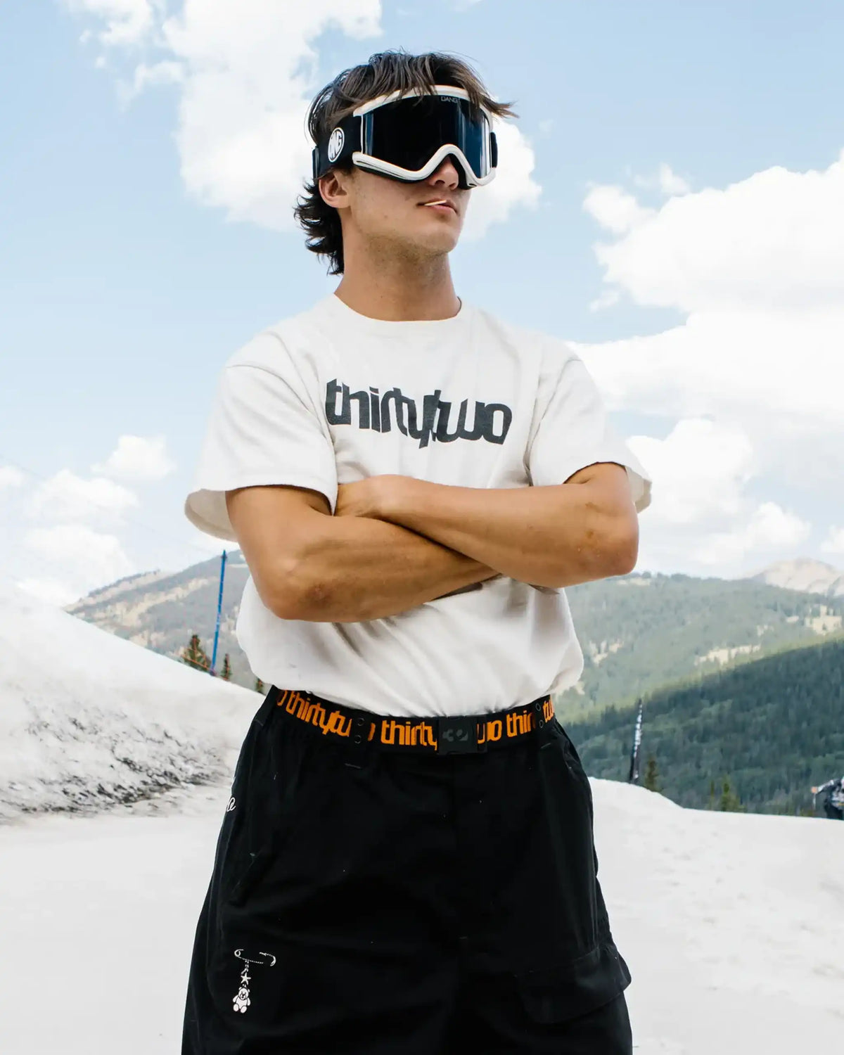 THIRTY TWO 32 Cut-Out Belt Belt - Black/Orange – view 2