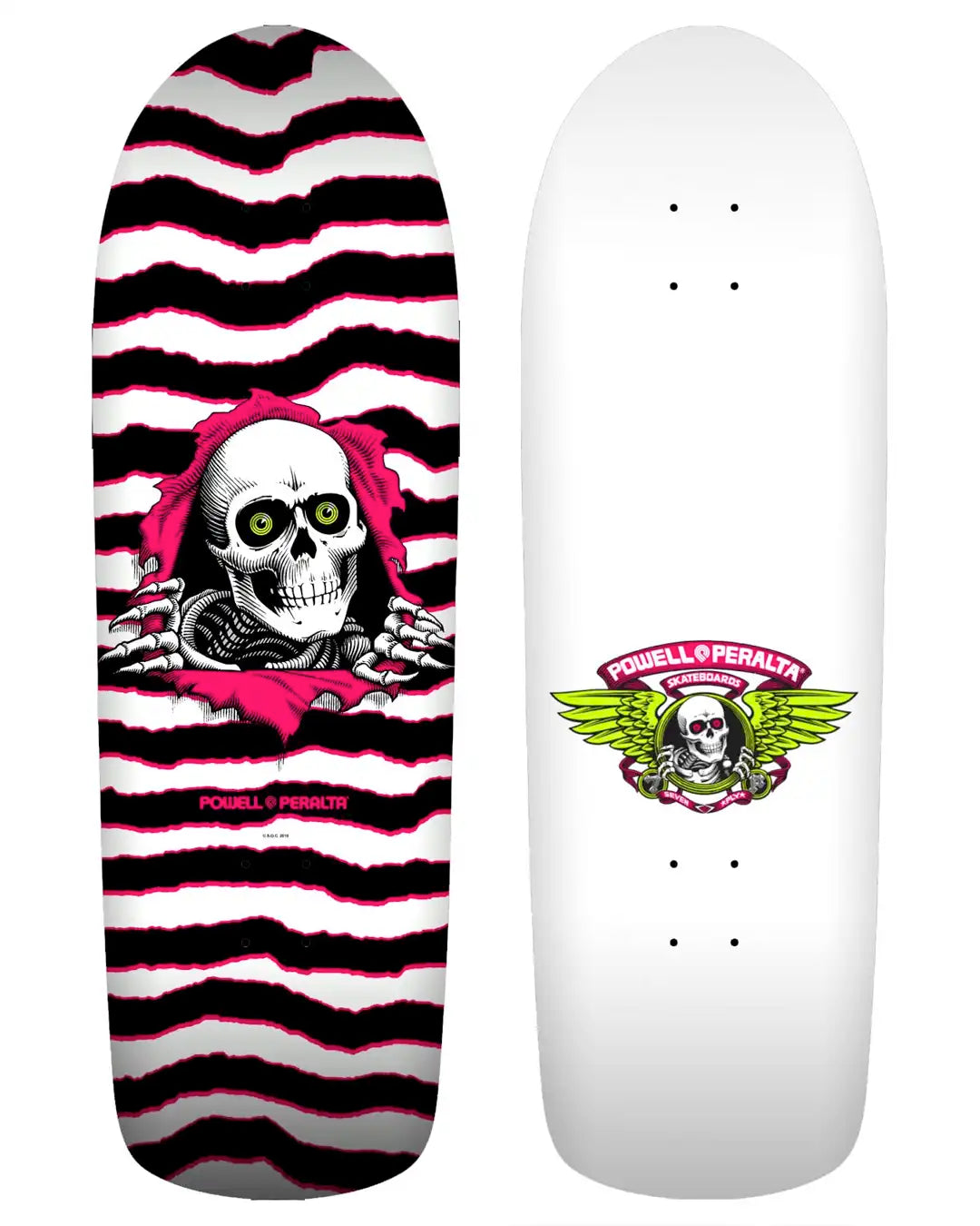 Old School Ripper Retro 10″ X 31.75″ Cruiser Deck - White