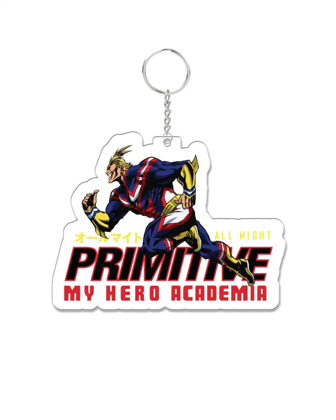 All Might Keychain - Clear
