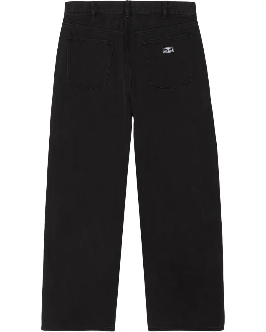 Bigwig Baggy Denim Jeans - Washed Black