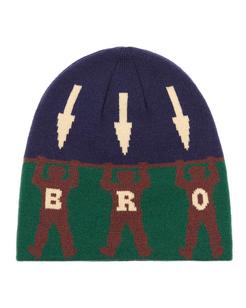 Arrow Skull Beanie - Green