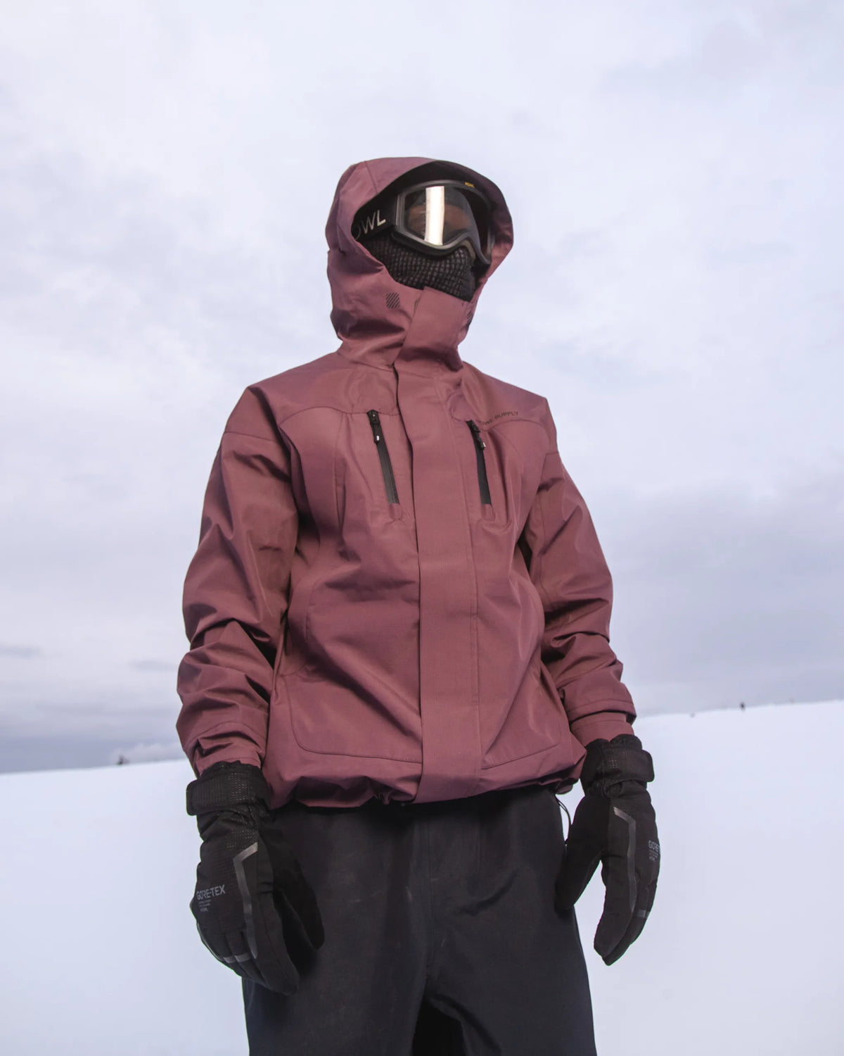 HOWL Shell Winter Jacket - Plum – view 2