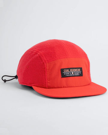 Bridger Fleece 5 Panel Cap - Power Red