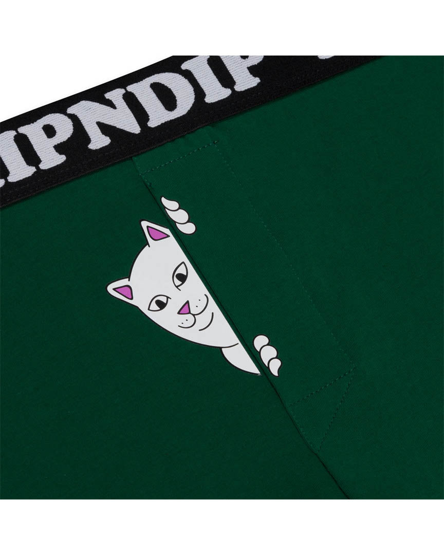 Peek A Nermal Boxer Shorts - Dark Forest