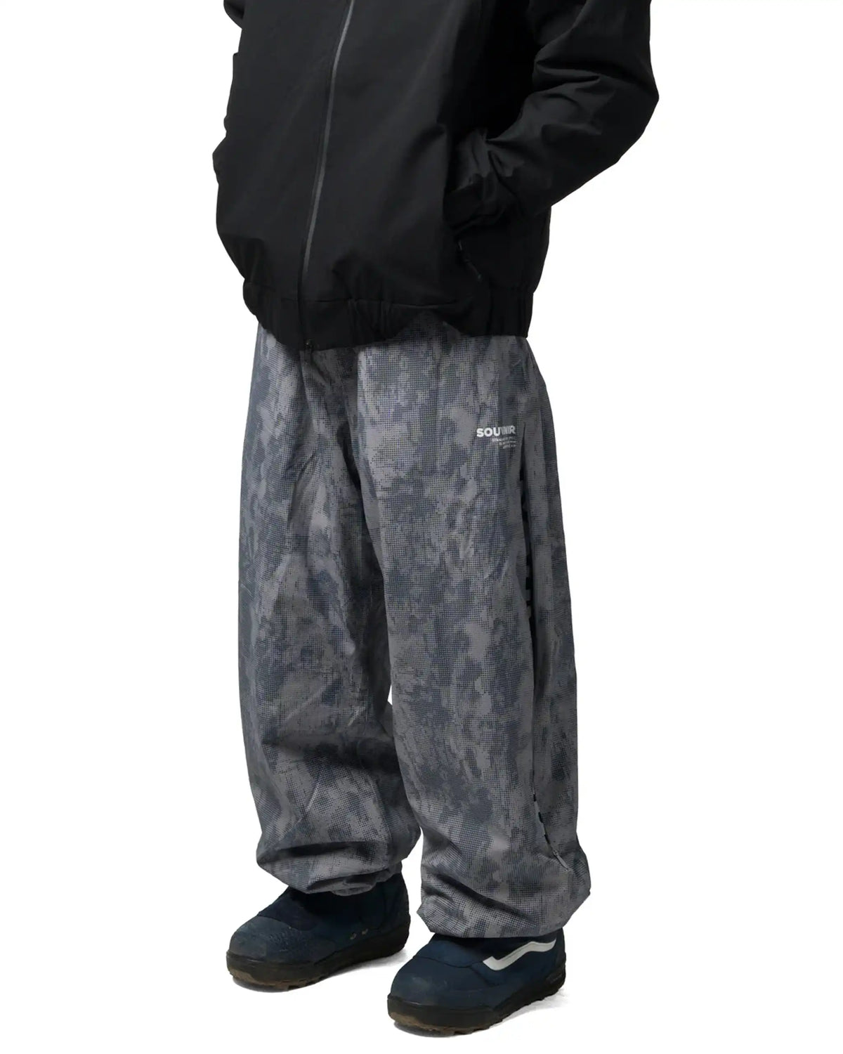 Pantalon de neige Pantalon Neige Parachute - Blotch Print - Cool Grey par SOUVENIR – vue 2