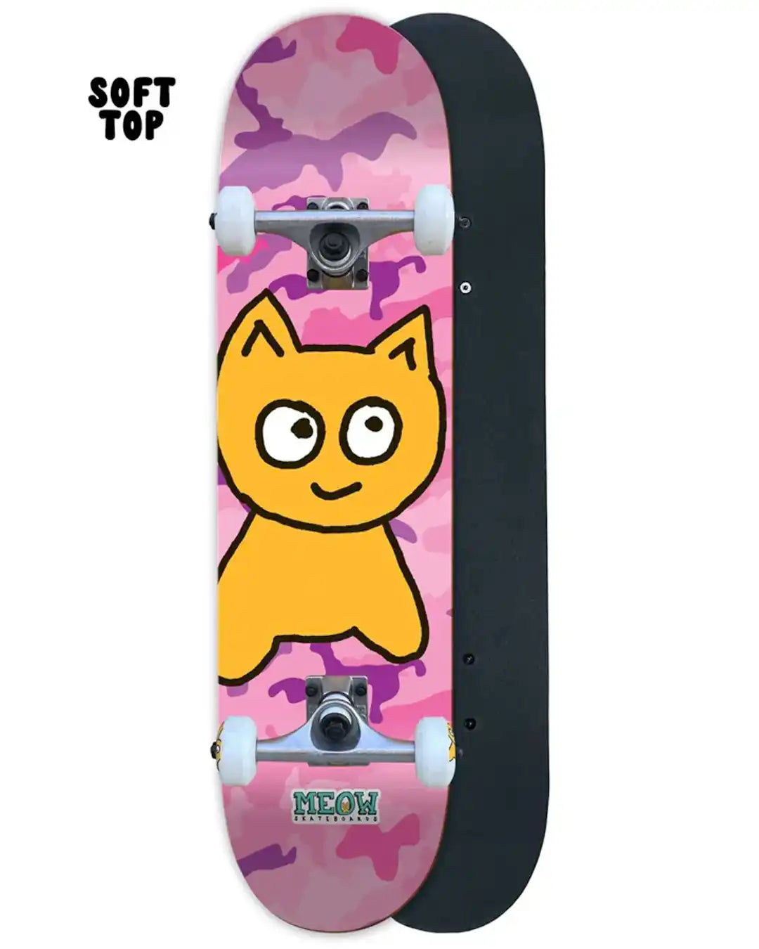 Big Cat Soft Top 6.75 Complete Skateboard - Pink Camo