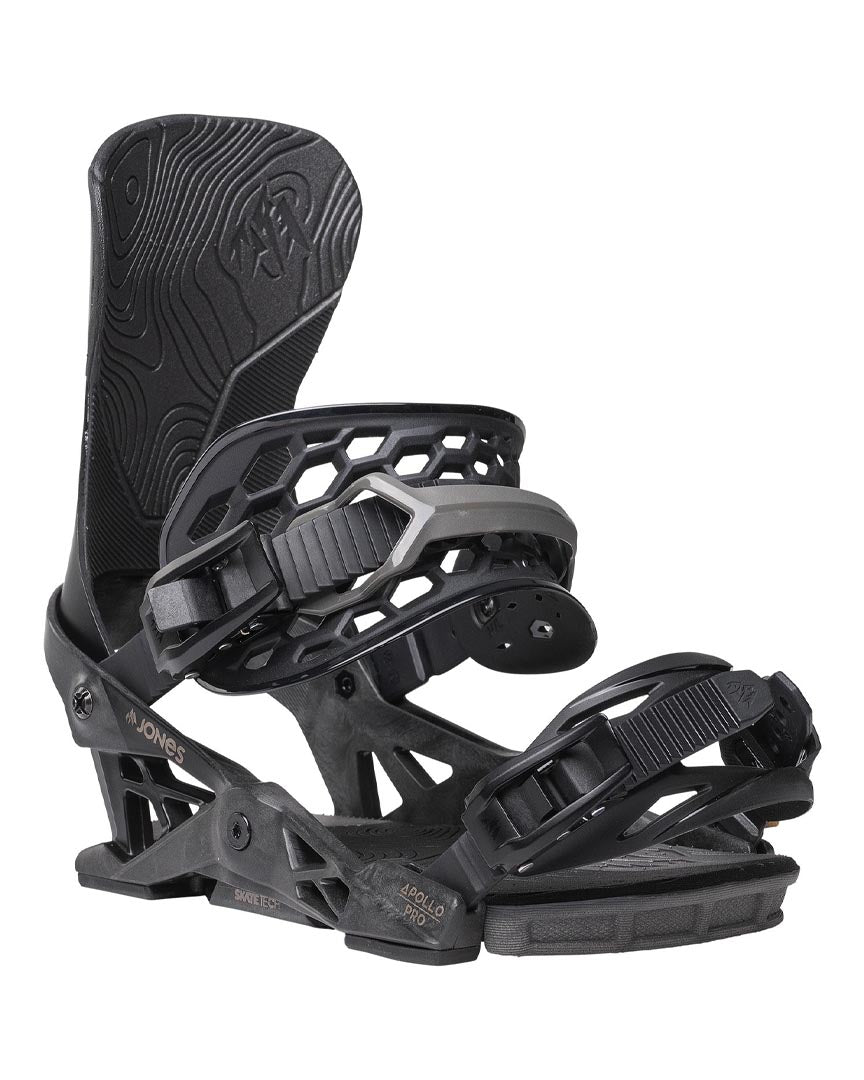 Apollo Pro Snowboard Bindings - Stealth Black 2027