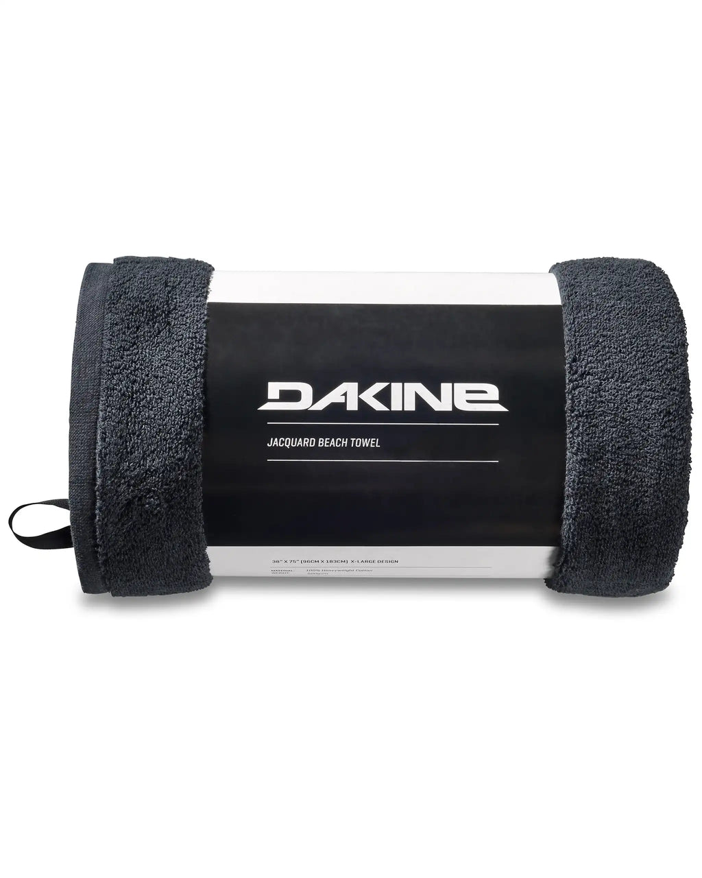 Divers Jacquard Beach Towel - Black