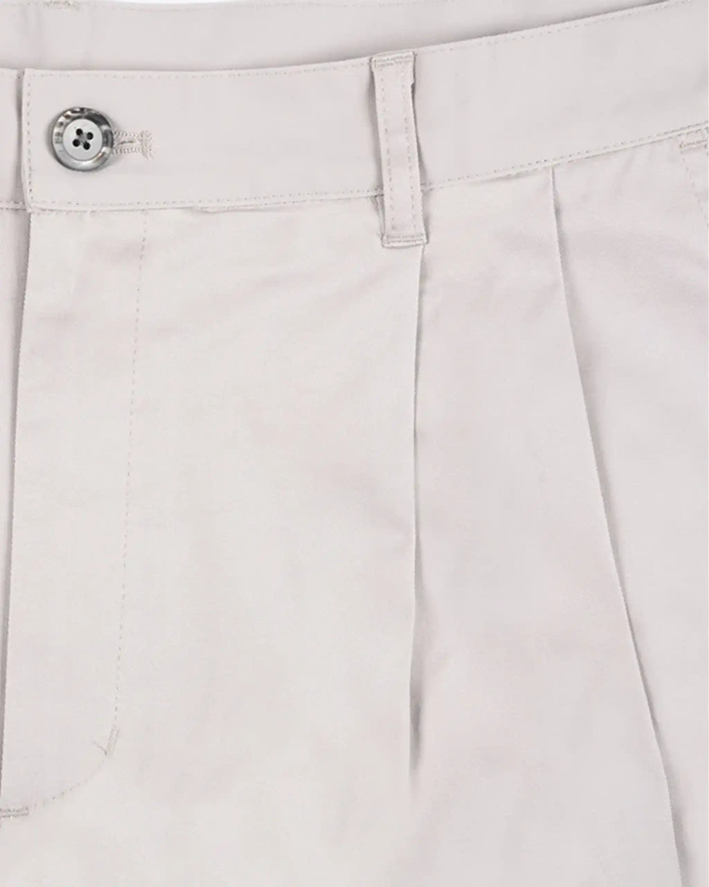 FROSTED Double Pleated Shorts - Light Grey – view 2