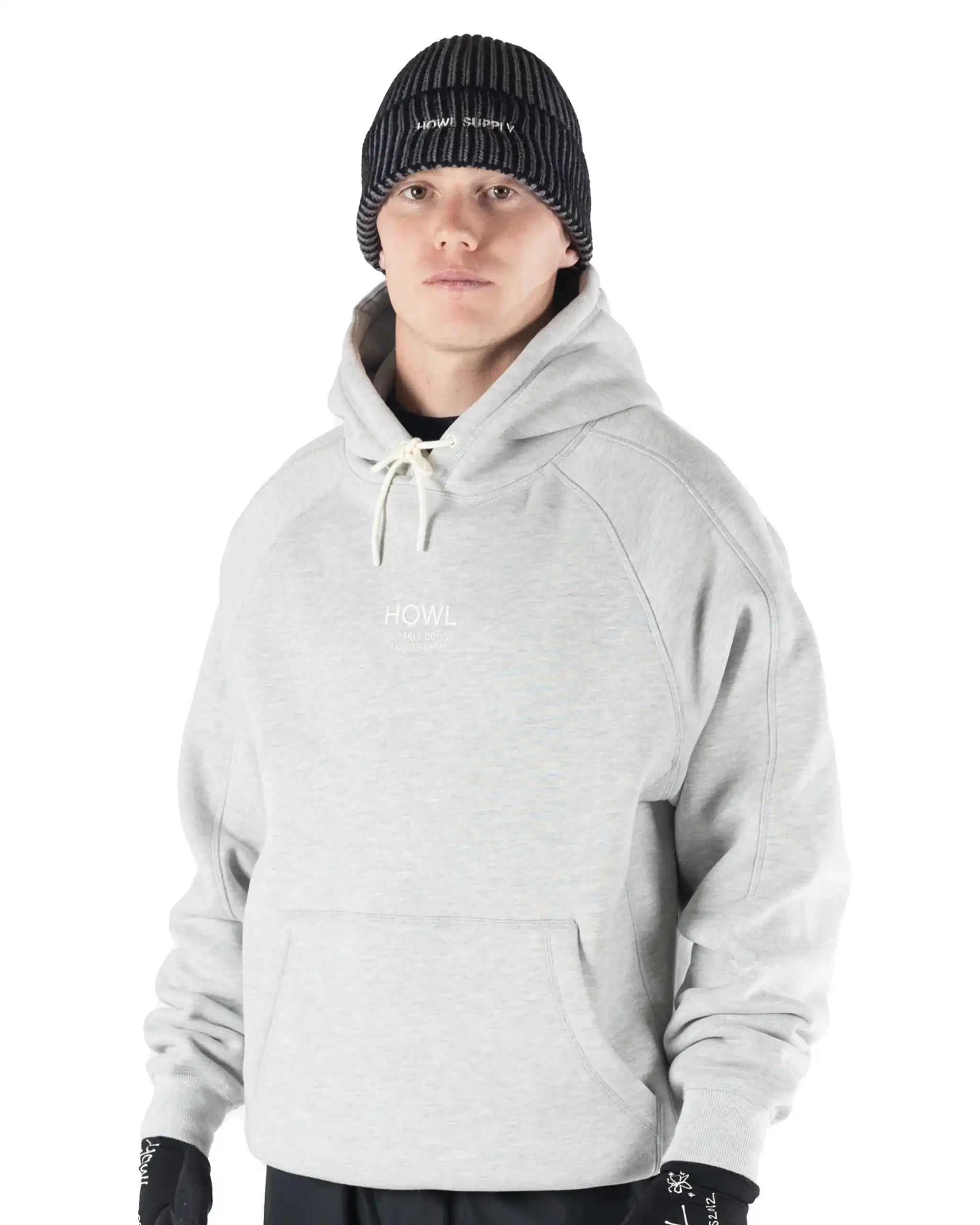 HOWL Logo Hoodie - Heather Grey