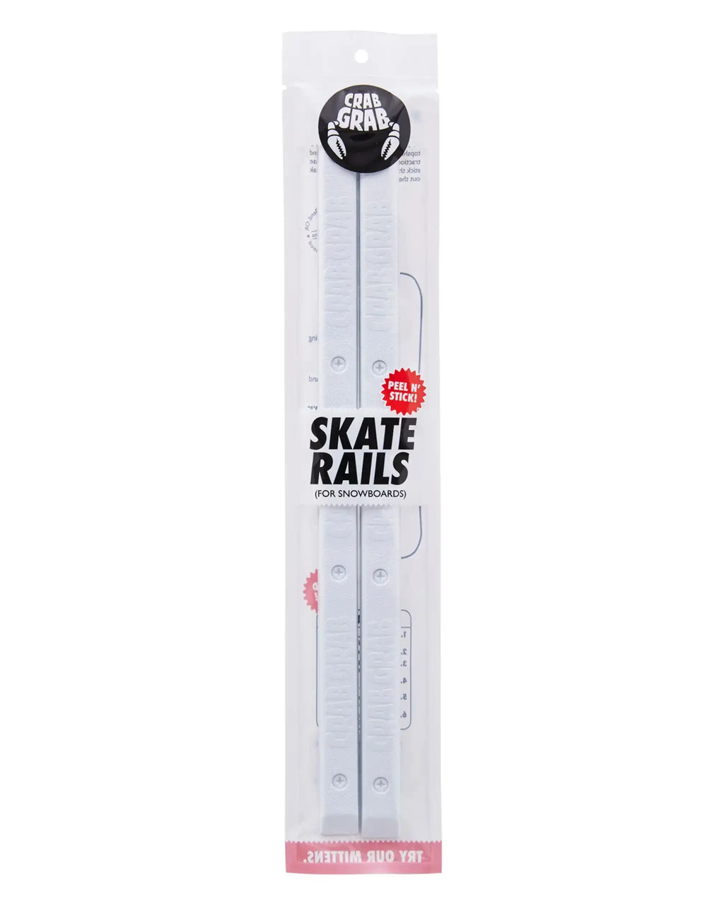 CRAB GRAB Skate Rails - White Snow Traction Pad – view 2