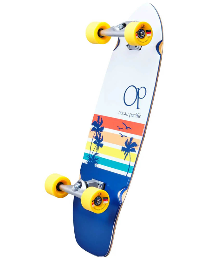 Sunset Surf Skate Complete Cruiser - White Navy